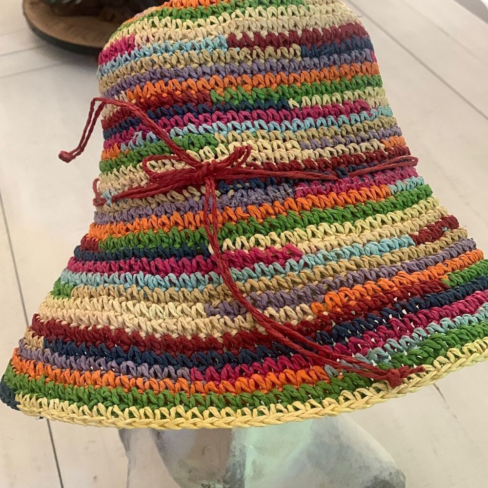 Multicolor Straw Hat   - Picture 2 of 4